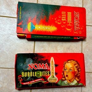 2 sets of Noma Bubble Lights pre 1960 -UNTESTED-
Found in estate attic.